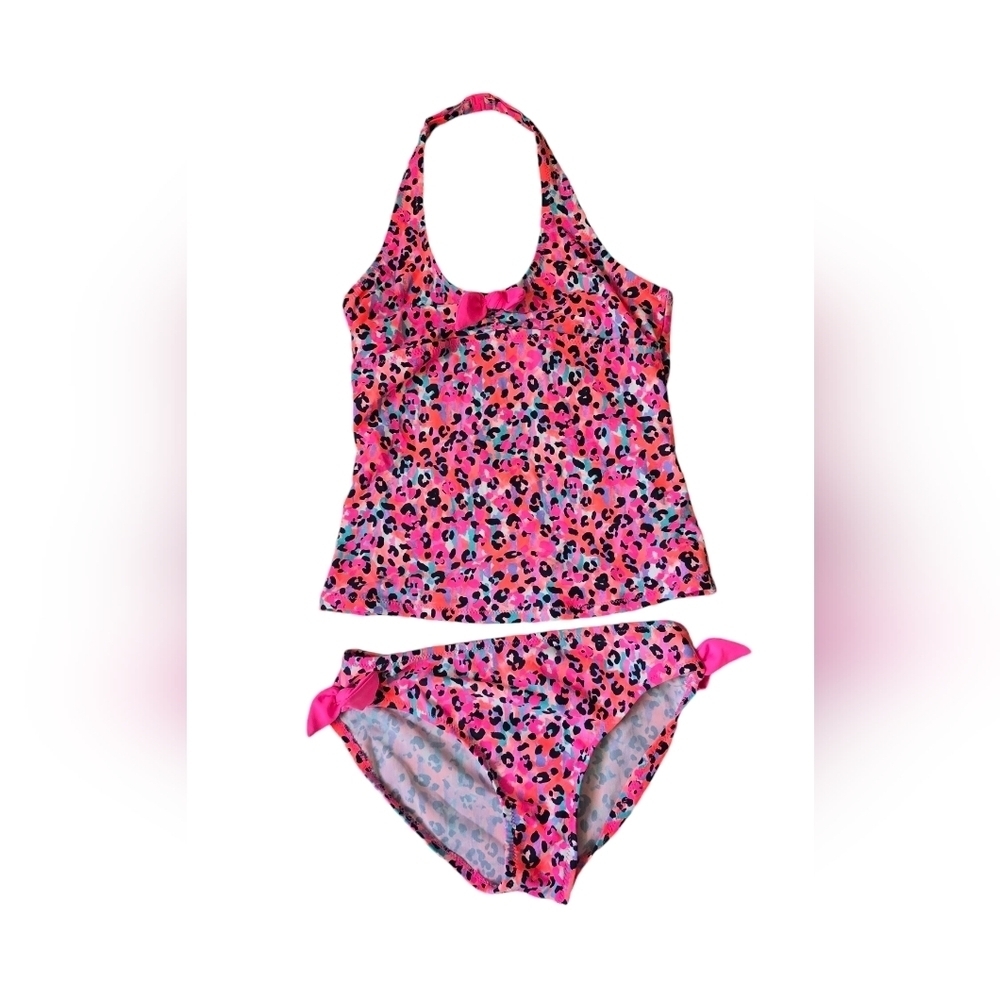 OshKosh B'Gosh Girls' Leopard Print Tankini, size 10